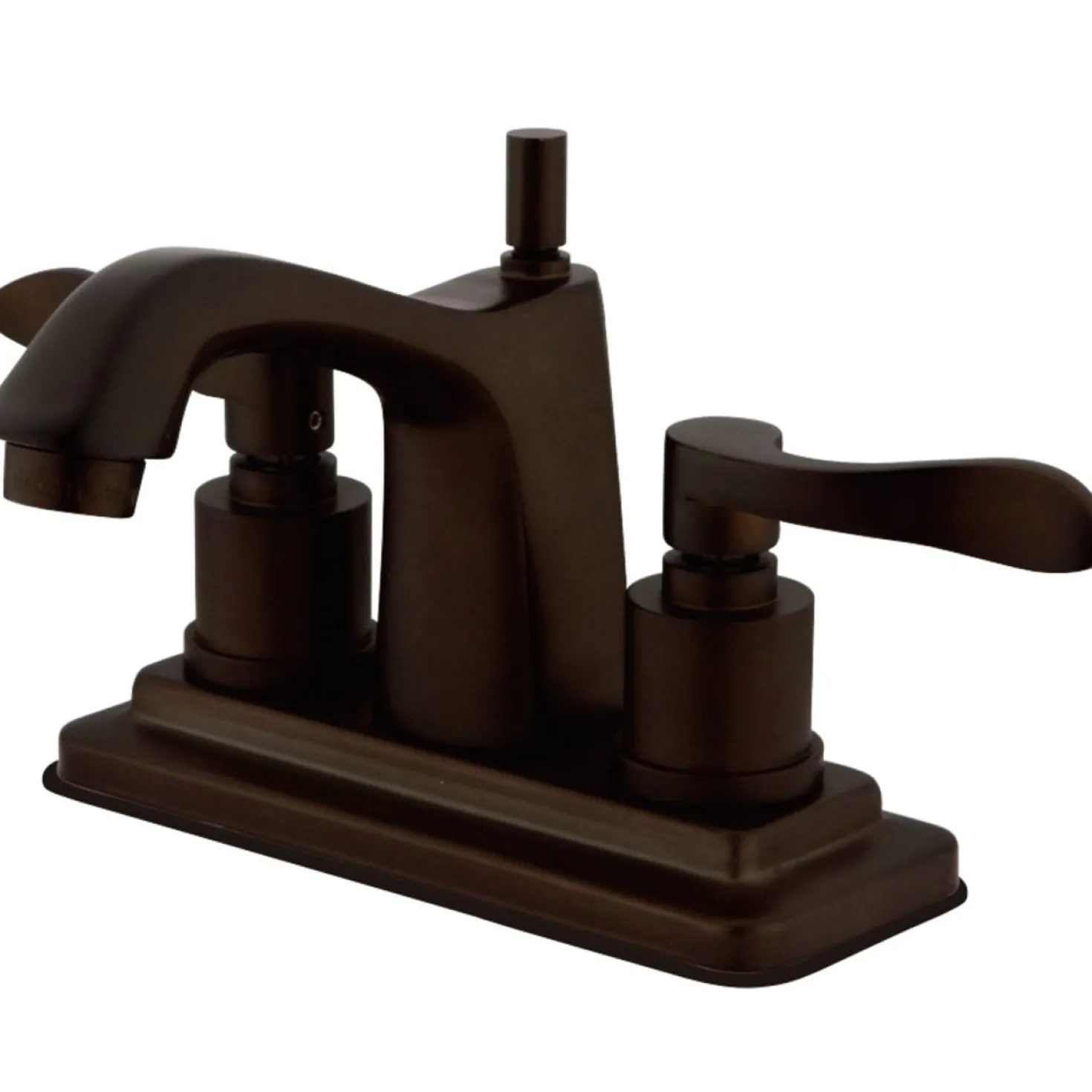 Kingston Brass 4" Centerset Bathroom Faucet with Brass Pop-Up