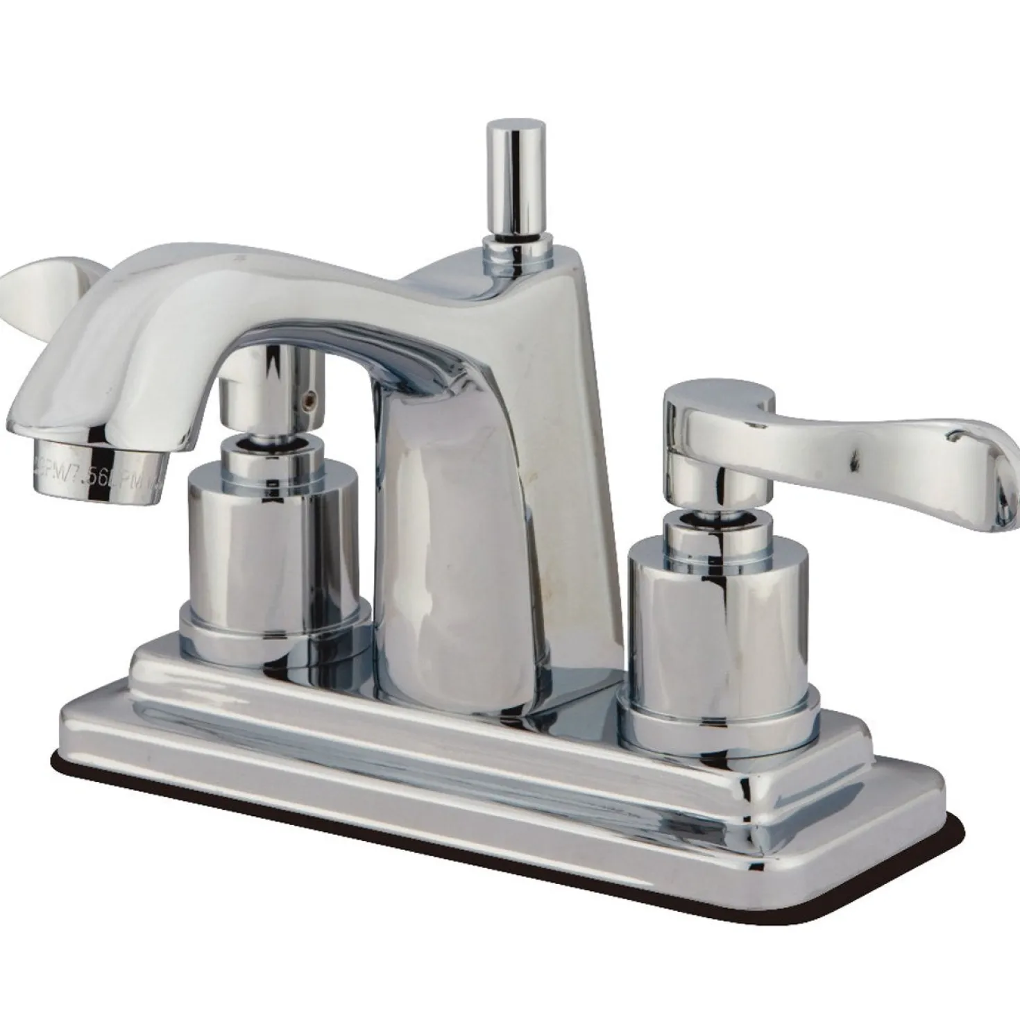 Kingston Brass 4" Centerset Bathroom Faucet with Brass Pop-Up