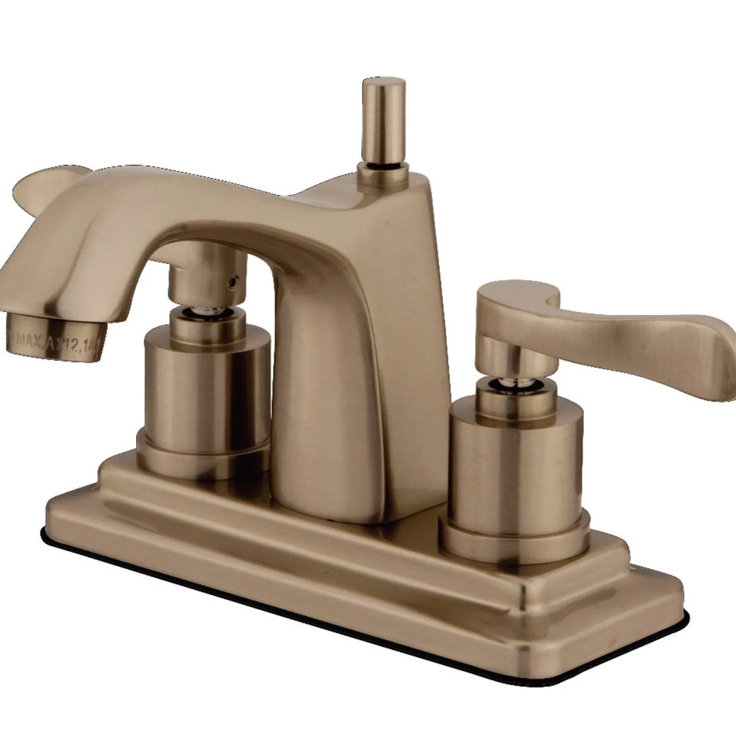 Kingston Brass 4" Centerset Bathroom Faucet with Brass Pop-Up