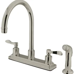 Kingston Brass 8" Centerset 4-Hole Kitchen Faucet