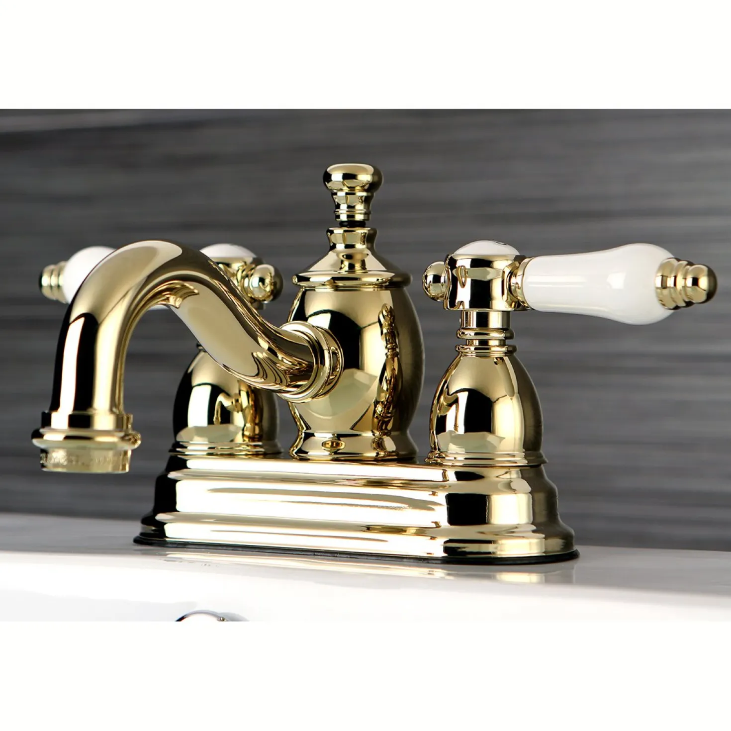 Kingston Brass 4" Centerset 3-Hole Bathroom Faucet