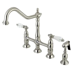 Kingston Brass 8" Centerset Kitchen Faucet with Brass Sprayer