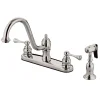 Kingston Brass 8" Centerset Kitchen Faucet with Side Sprayer