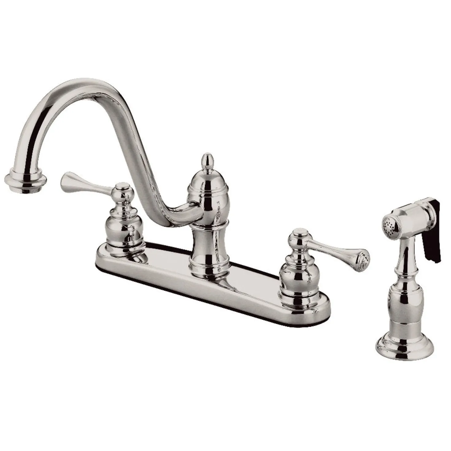 Kingston Brass 8" Centerset Kitchen Faucet with Side Sprayer