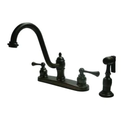 Kingston Brass 8" Centerset Kitchen Faucet with Side Sprayer