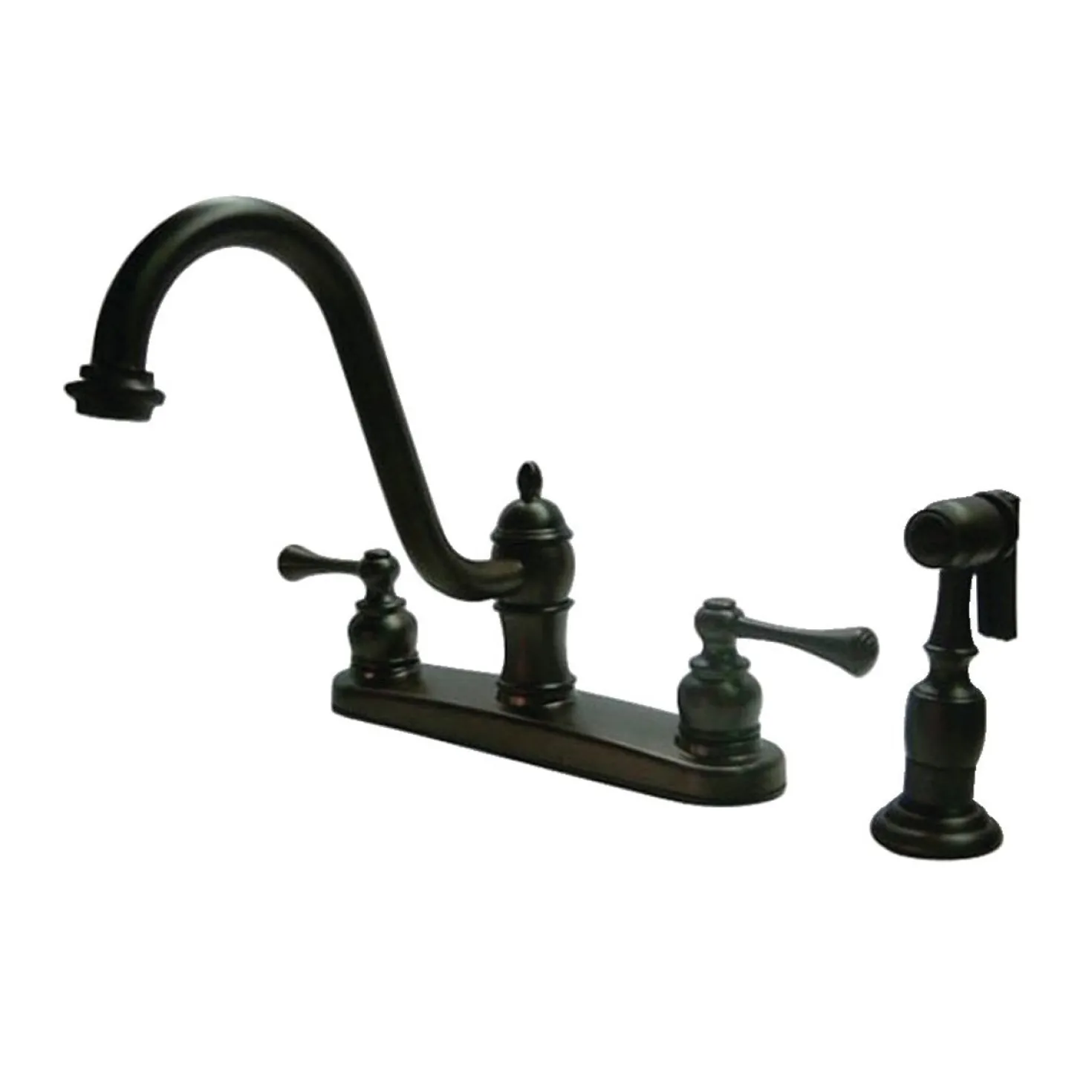 Kingston Brass 8" Centerset Kitchen Faucet with Side Sprayer