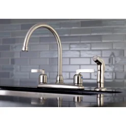 Kingston Brass Centurion Centerset 4-Hole Kitchen Faucet