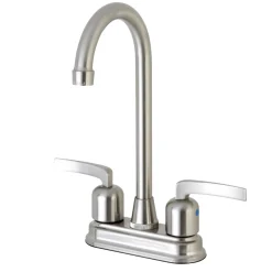Kingston Brass Centurion 4" Centerset High-Arch Spout Bar Faucet