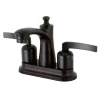 Kingston Brass Centurion 4" Centerset Deck Mount Bathroom Faucet