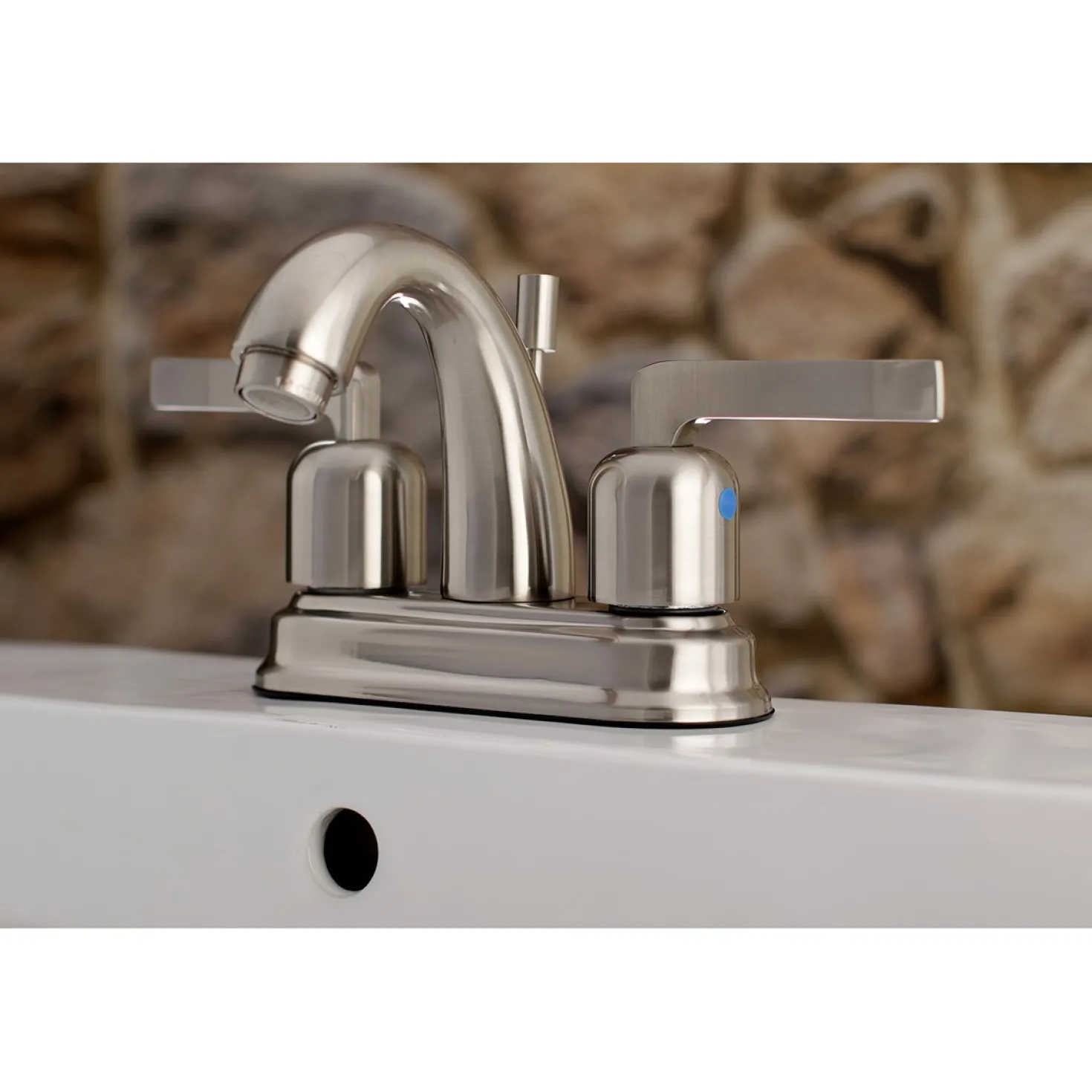 Kingston Brass Centurion 4" Centerset 3-Hole Bathroom Faucet