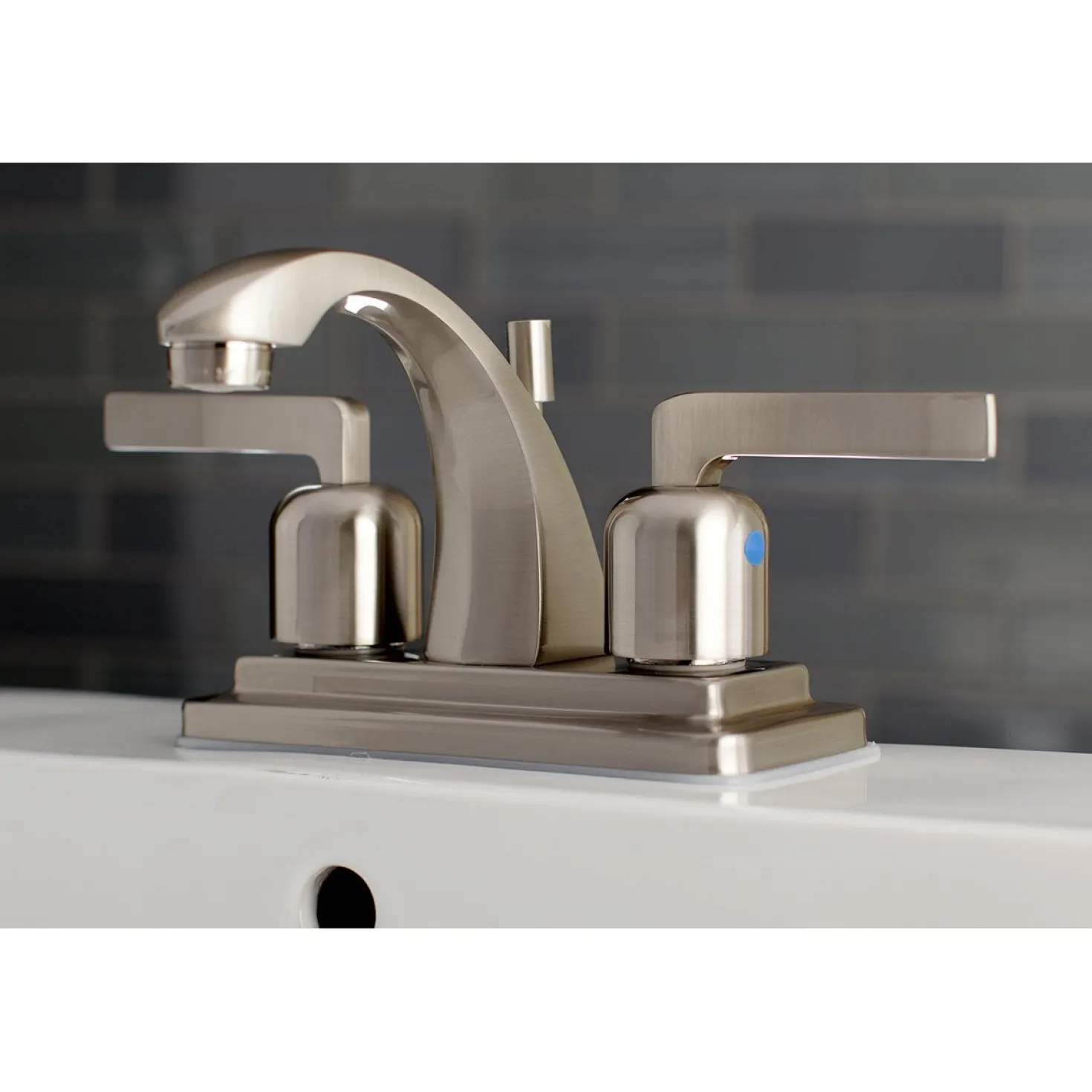 Kingston Brass Centurion Deck Mount 3-Hole 4" Centerset Bathroom Faucet