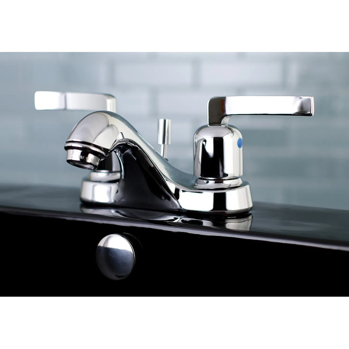 Kingston Brass Centurion 3-Hole 4" Centerset Bathroom Faucet