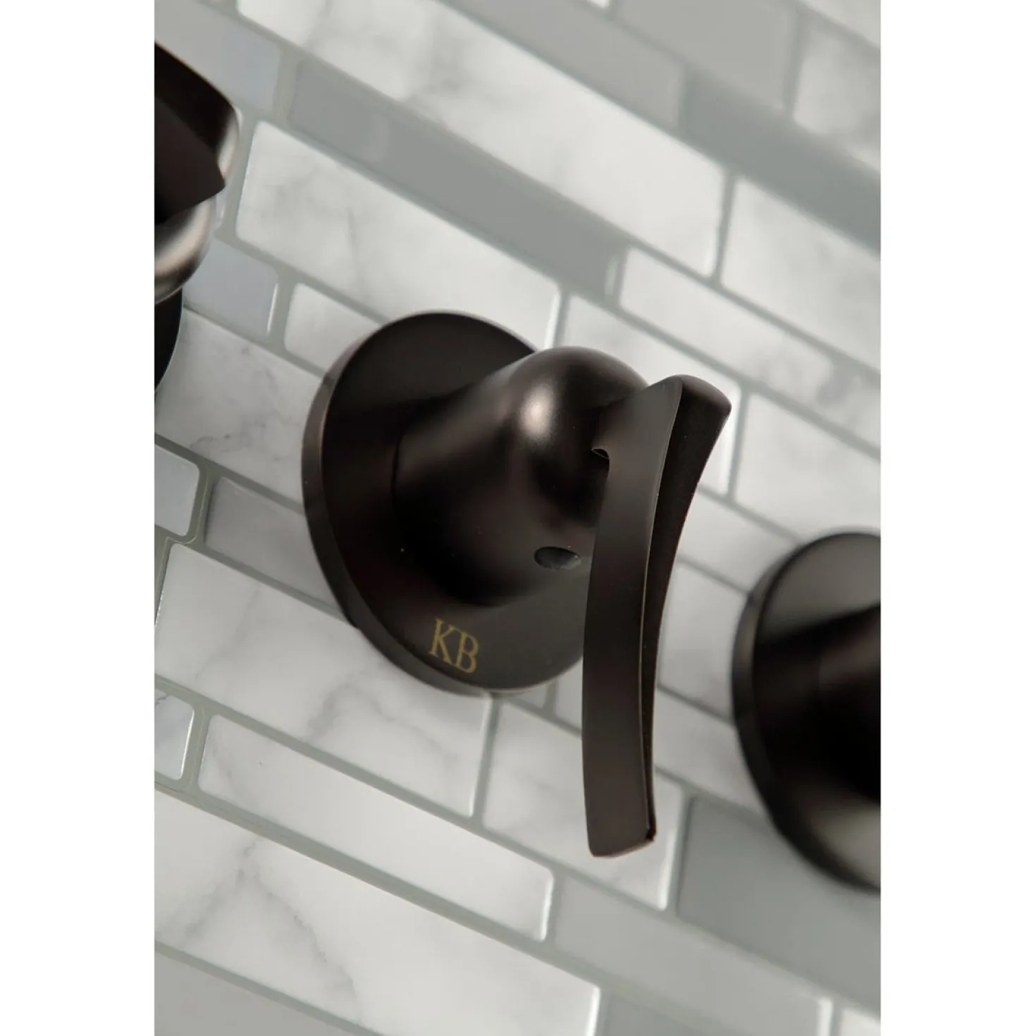 Kingston Brass Centurion Three-Handle Tub and Shower Faucet