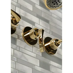 Kingston Brass Centurion Three-Handle Tub and Shower Faucet