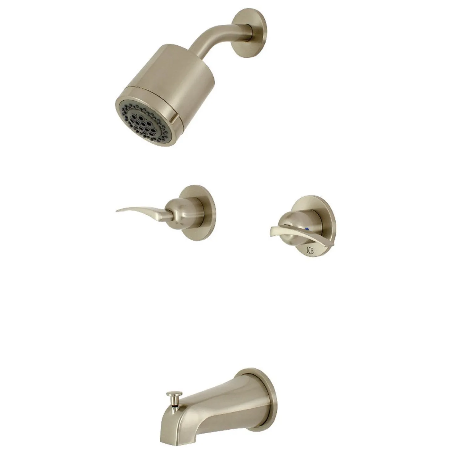 Kingston Brass Centurion Two-Handle Tub and Shower Faucet