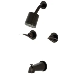 Kingston Brass Centurion Two-Handle Tub and Shower Faucet