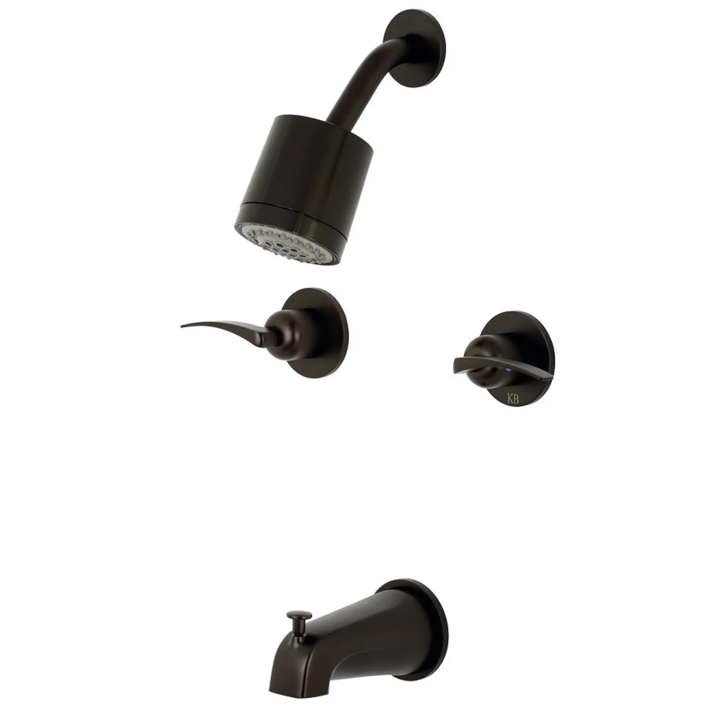 Kingston Brass Centurion Two-Handle Tub and Shower Faucet