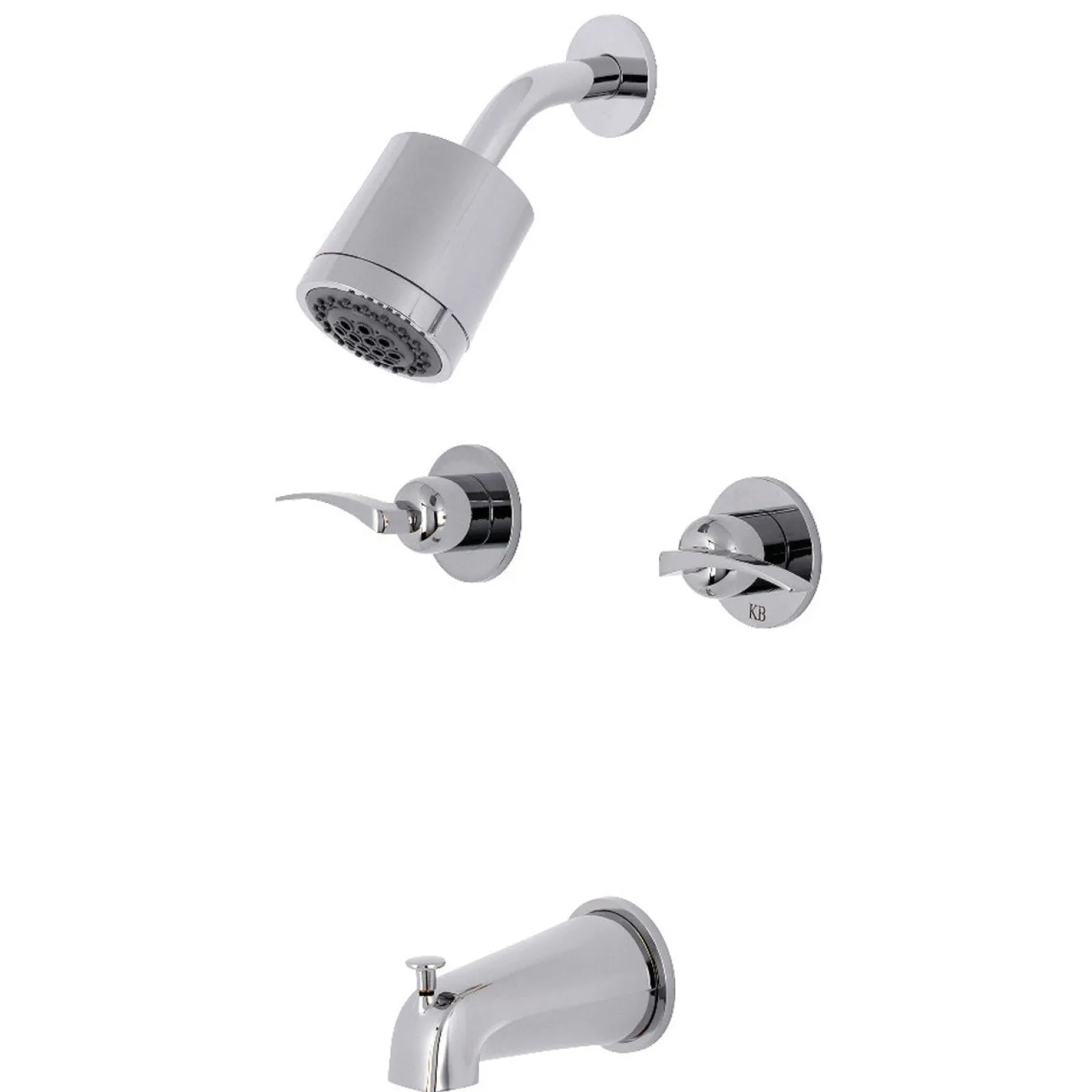 Kingston Brass Centurion Two-Handle Tub and Shower Faucet