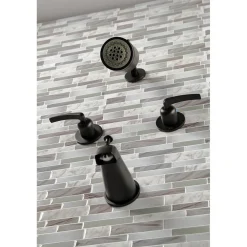 Kingston Brass Centurion Two-Handle Tub and Shower Faucet
