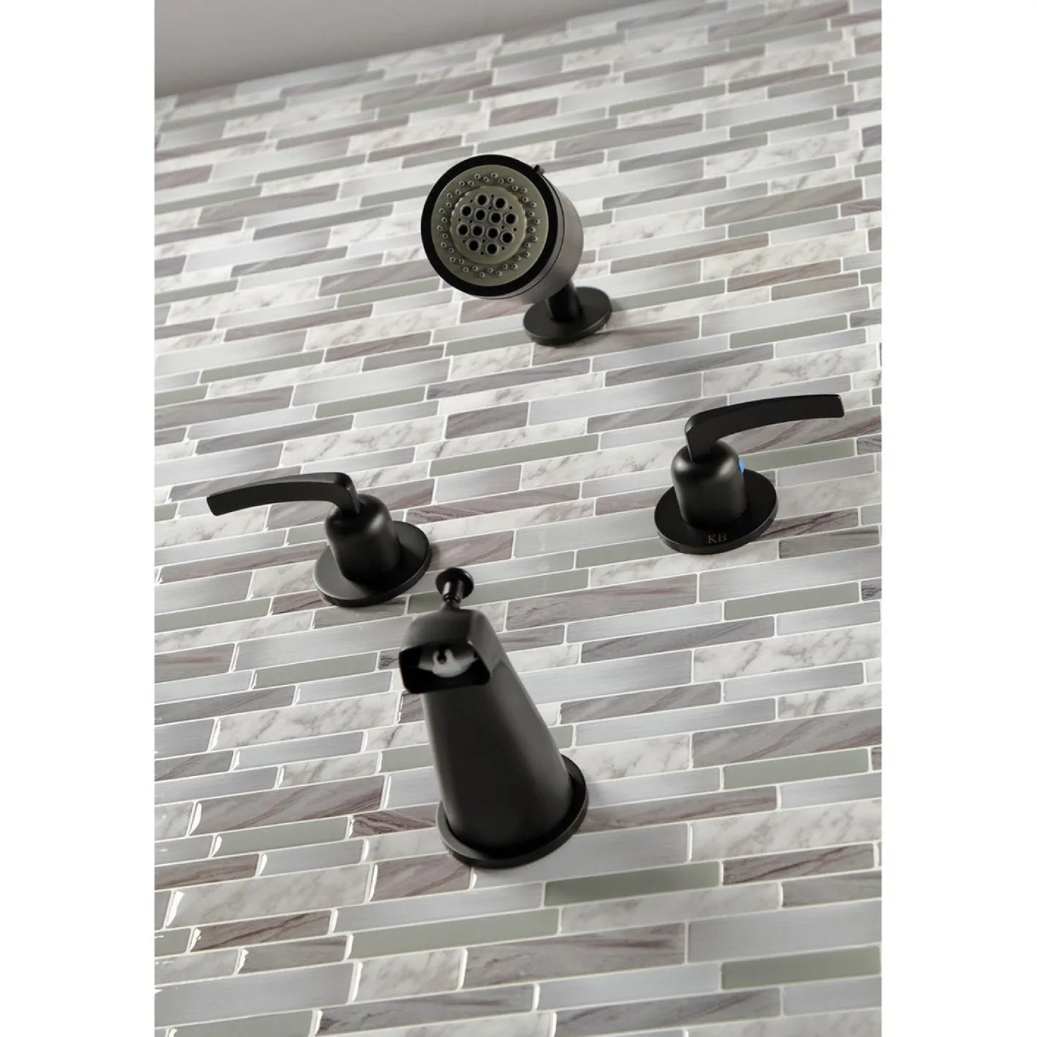 Kingston Brass Centurion Two-Handle Tub and Shower Faucet