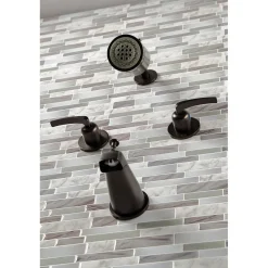 Kingston Brass Centurion Two-Handle Tub and Shower Faucet