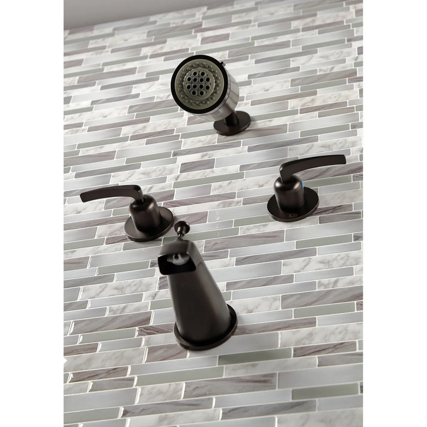 Kingston Brass Centurion Two-Handle Tub and Shower Faucet