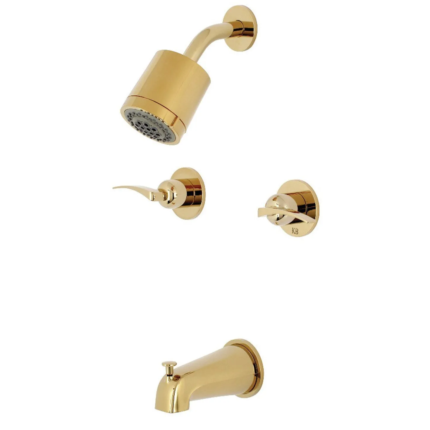Kingston Brass Centurion Two-Handle Tub and Shower Faucet