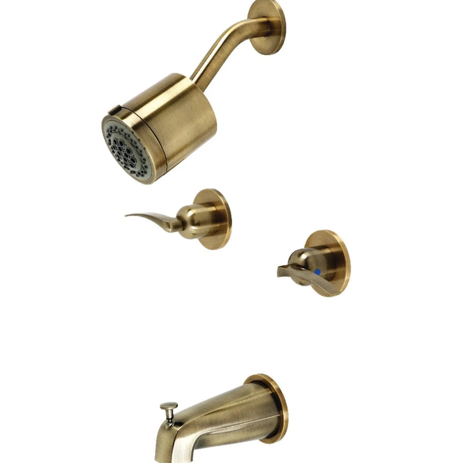 Kingston Brass Centurion Two-Handle Tub and Shower Faucet