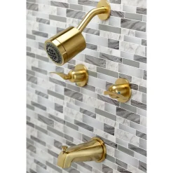 Kingston Brass Centurion Two-Handle Tub and Shower Faucet