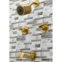 Kingston Brass Centurion Two-Handle Tub and Shower Faucet