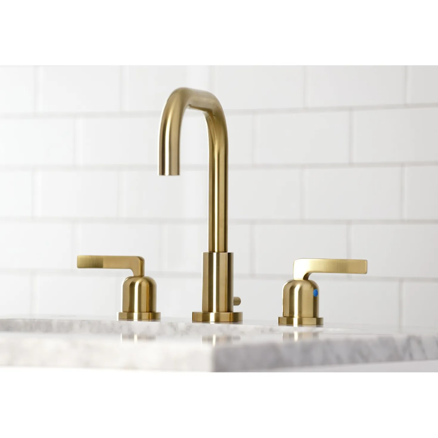 Kingston Brass Centurion Widespread Bathroom Faucet with Brass Pop-Up