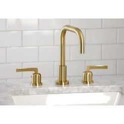 Kingston Brass Centurion Widespread Bathroom Faucet with Brass Pop-Up