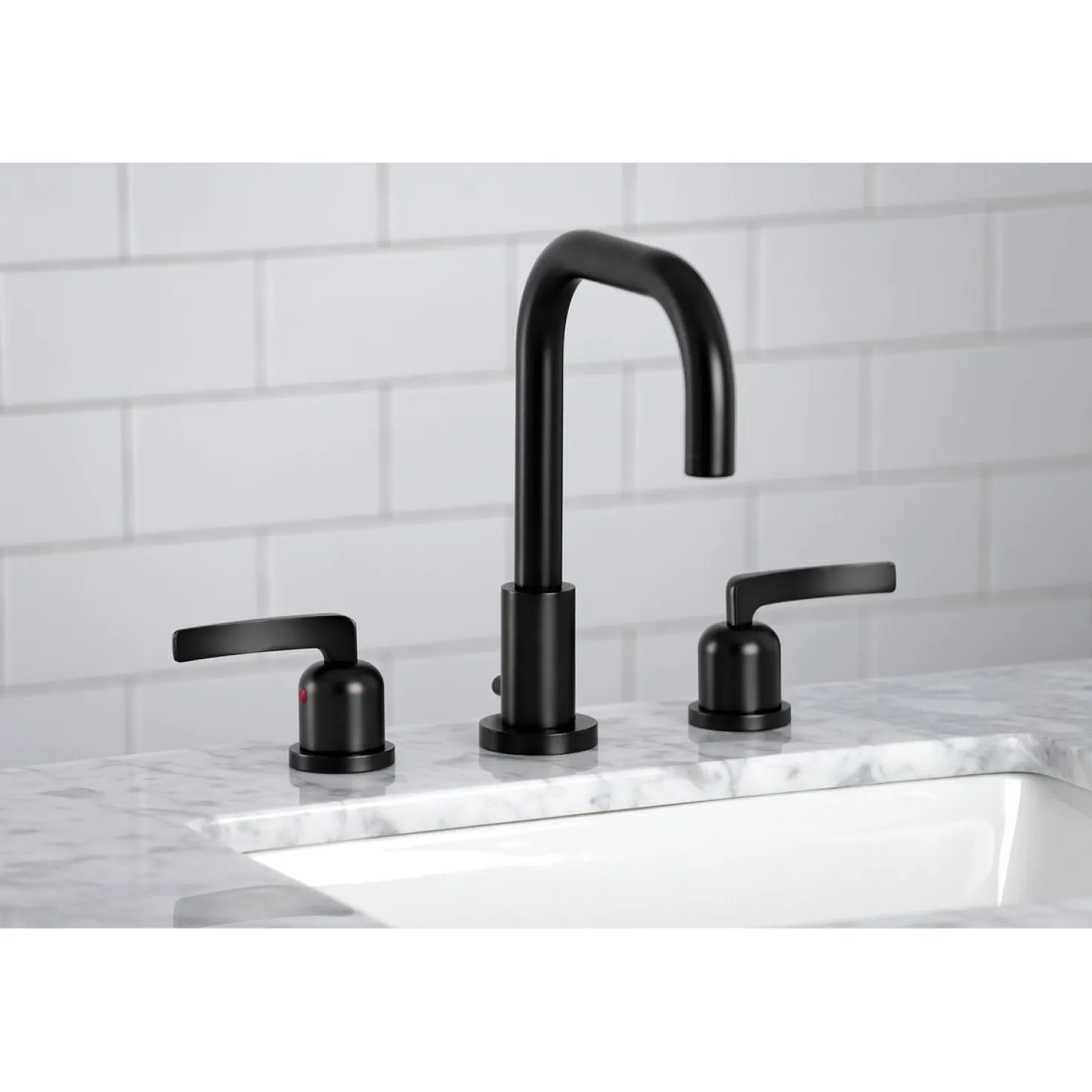 Kingston Brass Centurion Widespread Bathroom Faucet with Brass Pop-Up