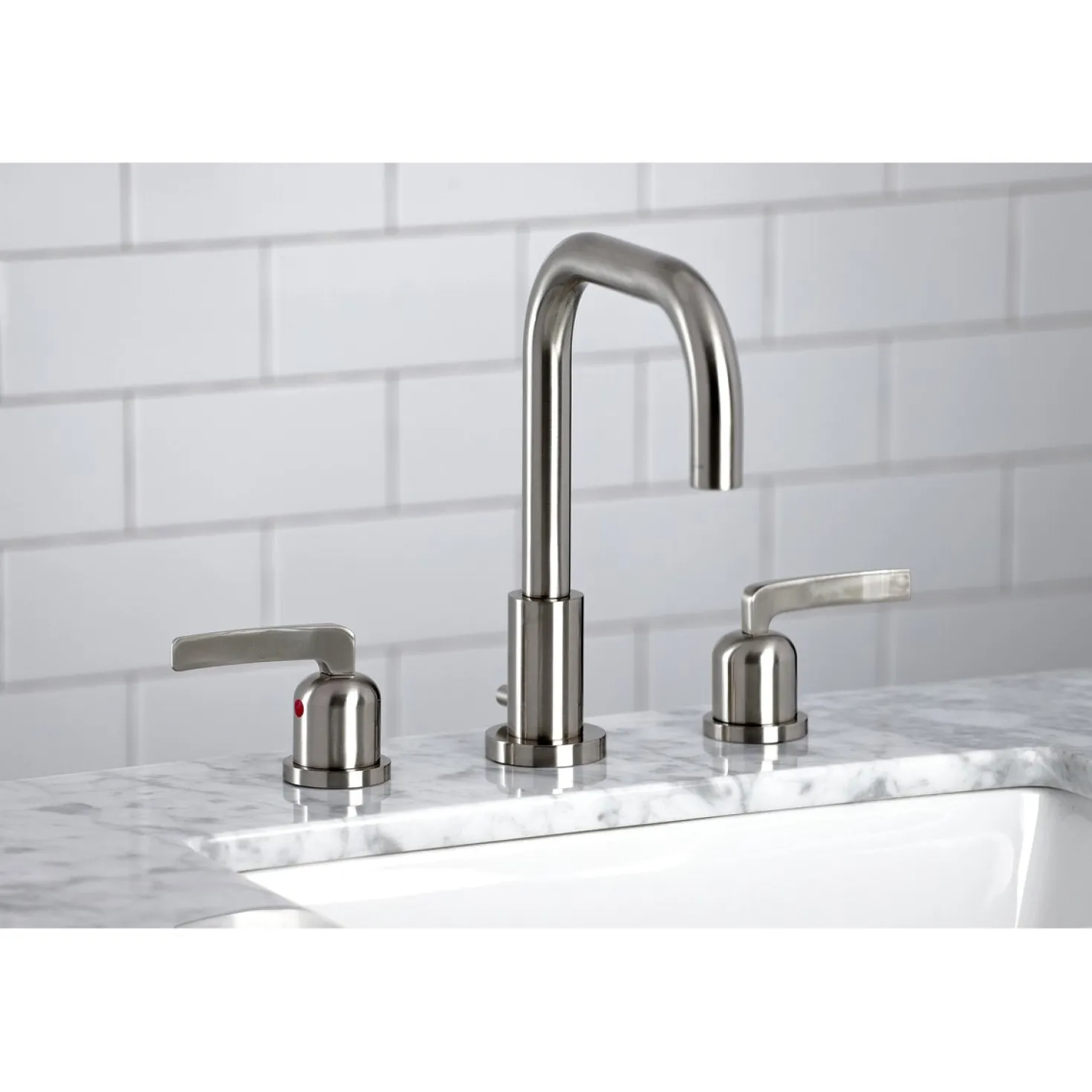 Kingston Brass Centurion Widespread Bathroom Faucet with Brass Pop-Up