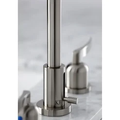 Kingston Brass Centurion Widespread Bathroom Faucet with Brass Pop-Up
