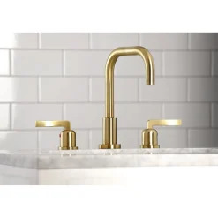 Kingston Brass Centurion Widespread Bathroom Faucet with Brass Pop-Up