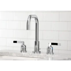 Kingston Brass Centurion Widespread Bathroom Faucet with Brass Pop-Up