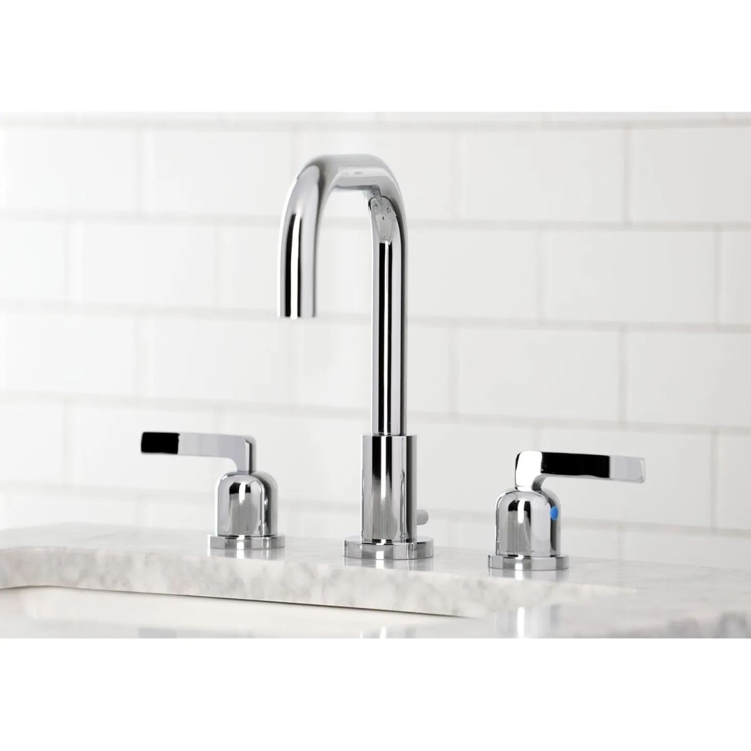 Kingston Brass Centurion Widespread Bathroom Faucet with Brass Pop-Up