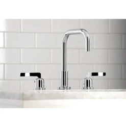 Kingston Brass Centurion Widespread Bathroom Faucet with Brass Pop-Up