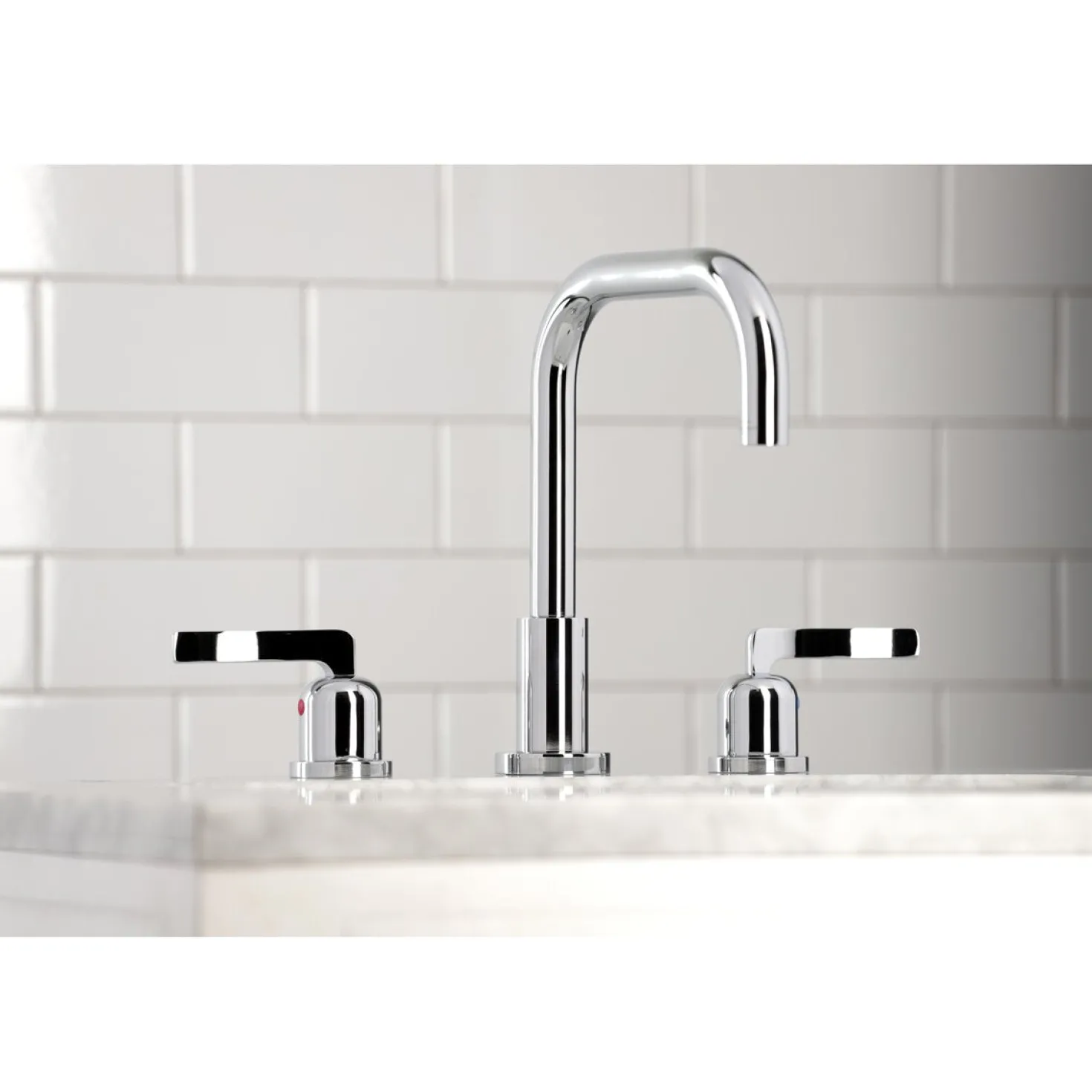 Kingston Brass Centurion Widespread Bathroom Faucet with Brass Pop-Up