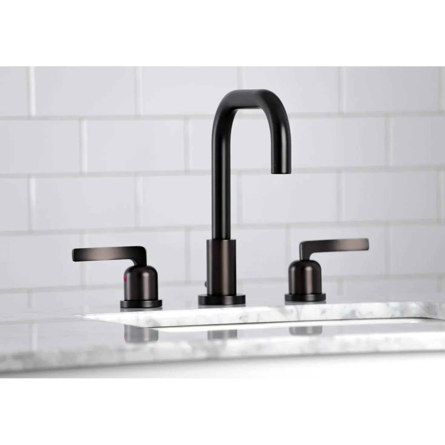 Kingston Brass Centurion Widespread Bathroom Faucet with Brass Pop-Up