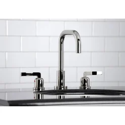 Kingston Brass Centurion Widespread Bathroom Faucet with Brass Pop-Up
