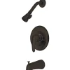 Kingston Brass Chatham Single Lever Handle Tub and Shower Faucet