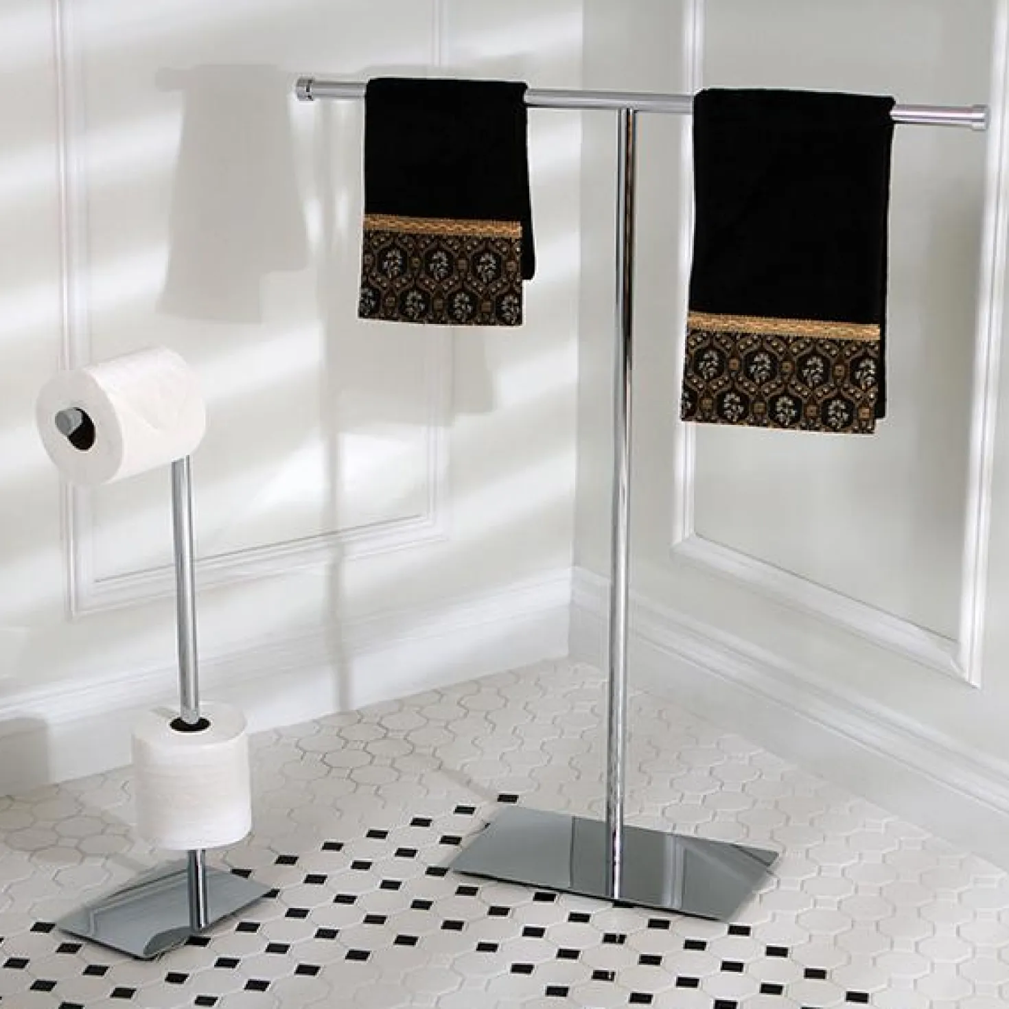 Kingston Brass Claremont Freestanding Toilet Paper Stand