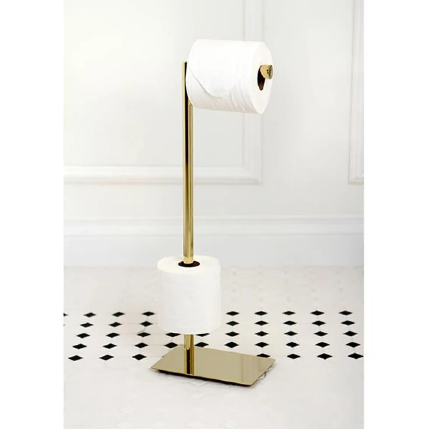 Kingston Brass Claremont Freestanding Toilet Paper Stand
