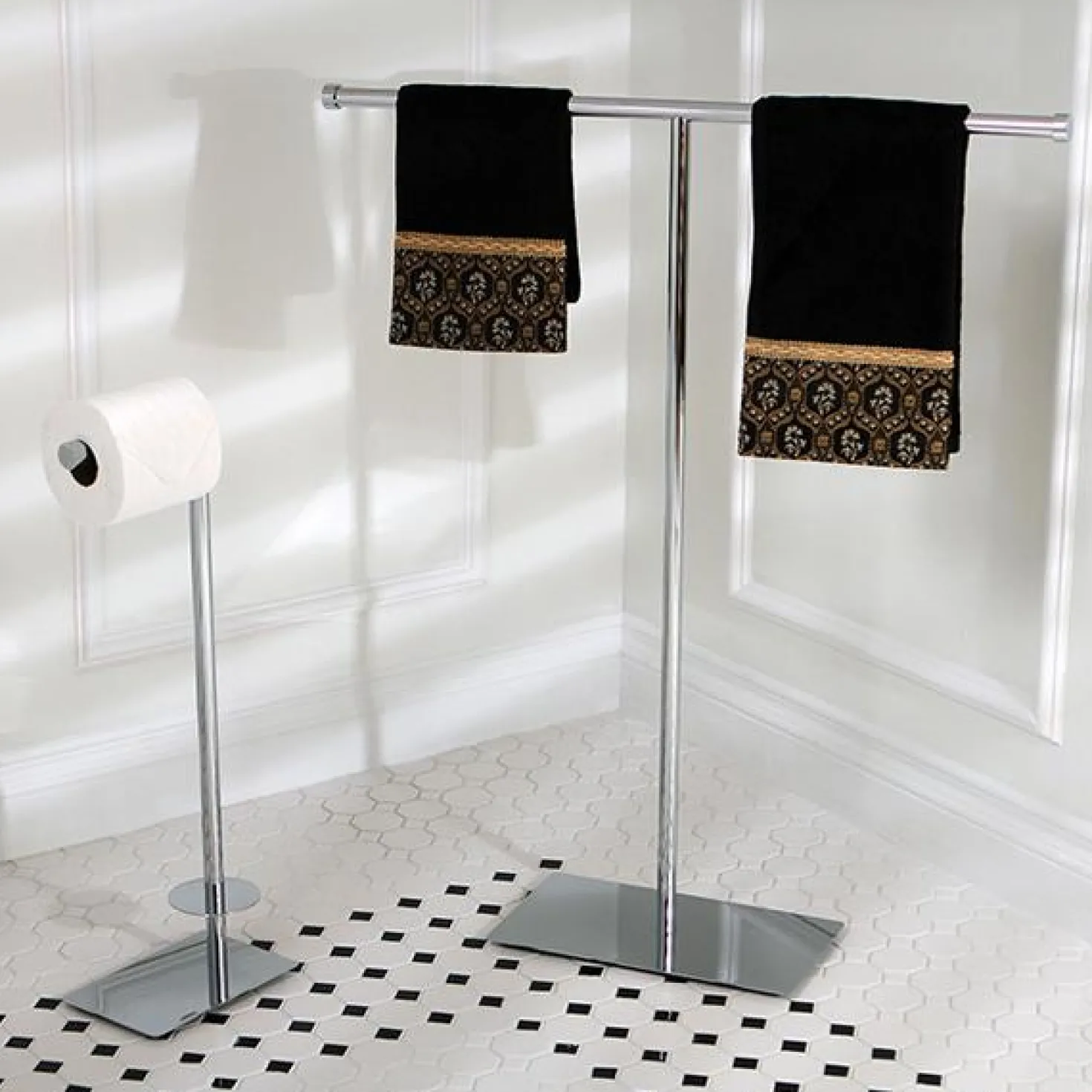 Kingston Brass Claremont Freestanding Toilet Paper Stand