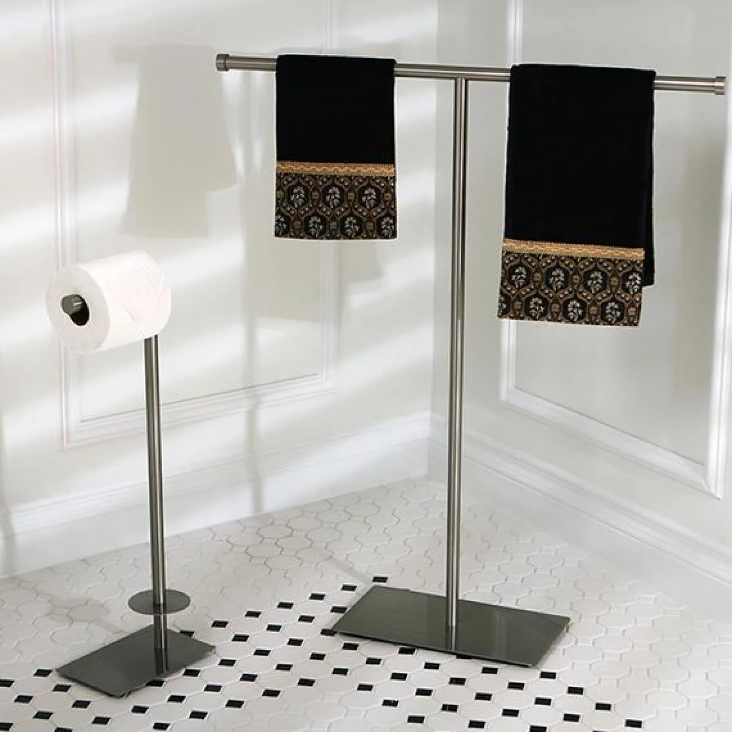 Kingston Brass Claremont Freestanding Toilet Paper Stand