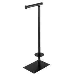 Kingston Brass Claremont Freestanding Toilet Paper Stand in Matte Black