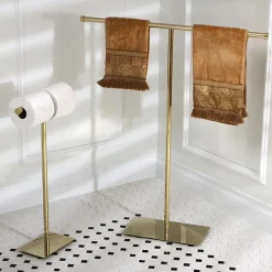 Kingston Brass Claremont Freestanding Double Toilet Paper Stand