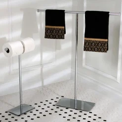Kingston Brass Claremont Freestanding Double Toilet Paper Stand